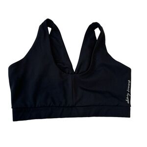 GYMSHARK X WHITNEY SIMMONS BLACK SPORTS BRA - S